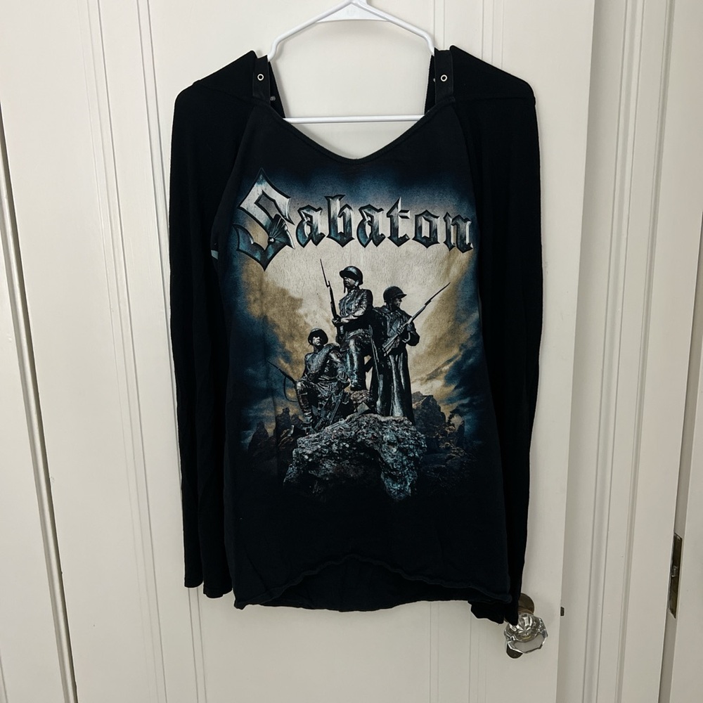 Sabaton Victory Reclaimed altered hooded long sleeve women’s M/L top